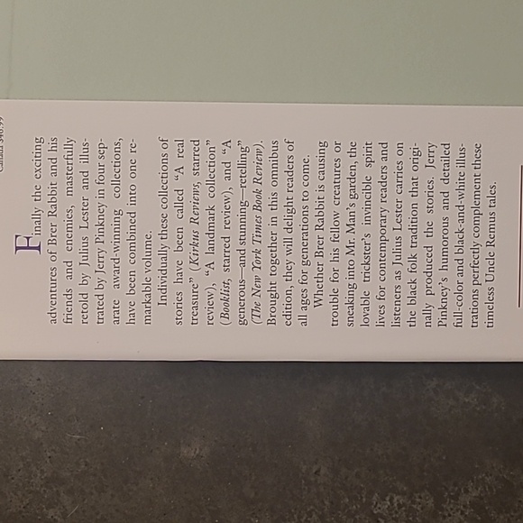 "UNCLE REMUS THE COMPLETE TALES" HARDCOVER BOOK TOLD BY JULIUS LESTER - Picture 2 of 16